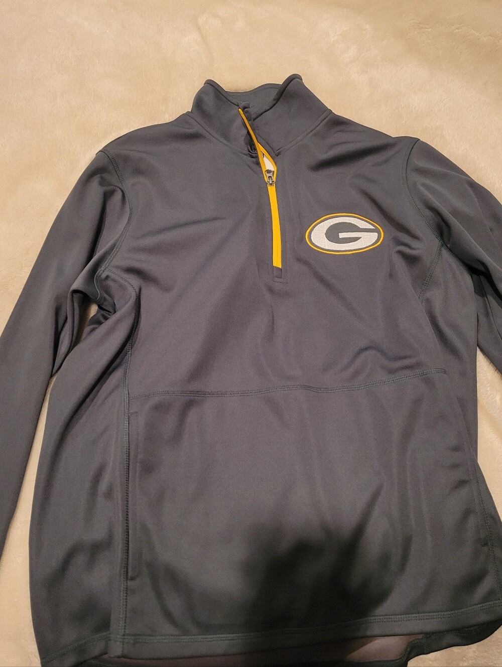 Mens Green. Greenbay packerd 1/4 Zip Pullover